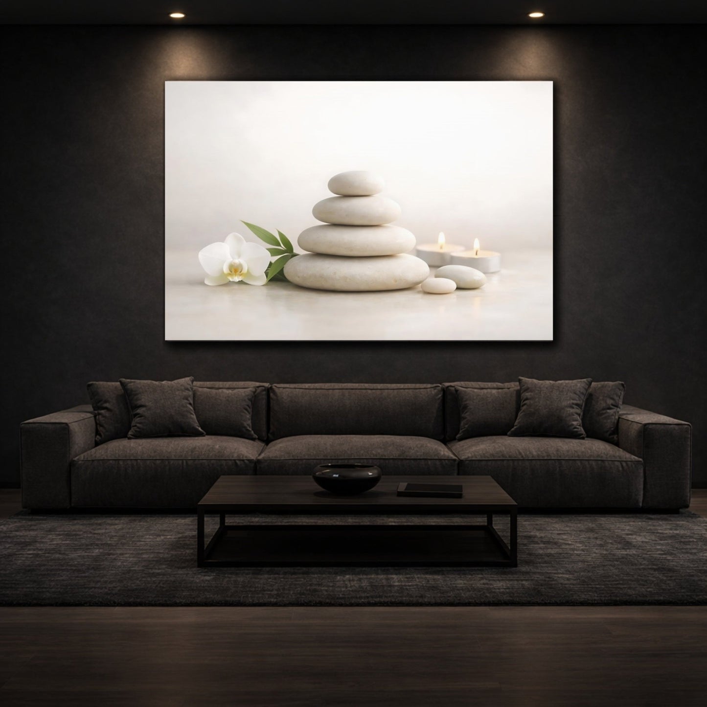 Nature Stacked Stones Zen - Canvas Wall Art Print - YesArtYes