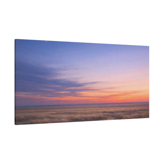 Nature Sunset Field Prairie Landscape - Canvas Wall Art Print - YesArtYes