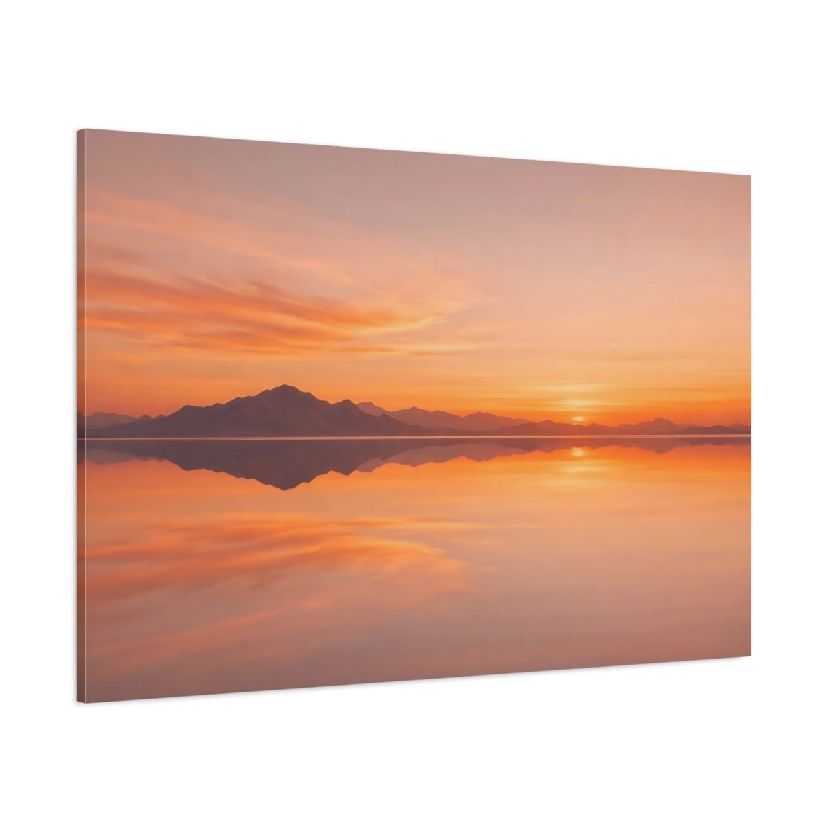 Nature Sunset Orange - Canvas Wall Art Print - YesArtYes