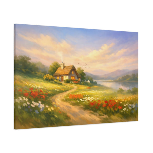 Nature Sweet Home shown as stretched canvas wall art