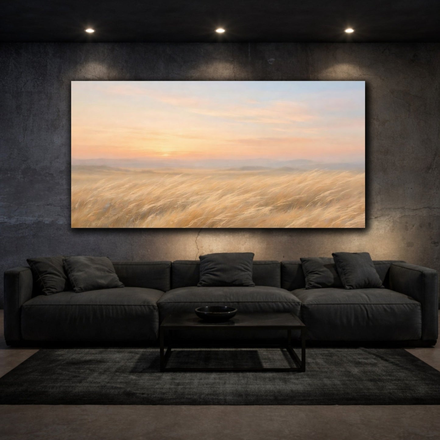 Nature Tall Grass Golden Field - Canvas Wall Art Print - YesArtYes