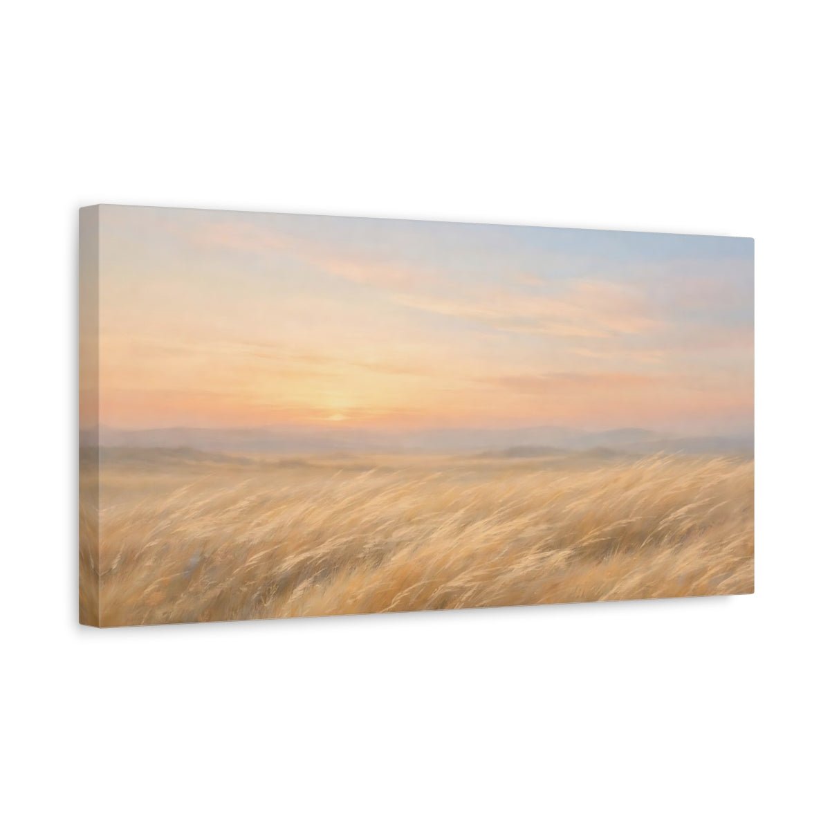 Nature Tall Grass Golden Field - Canvas Wall Art Print - YesArtYes