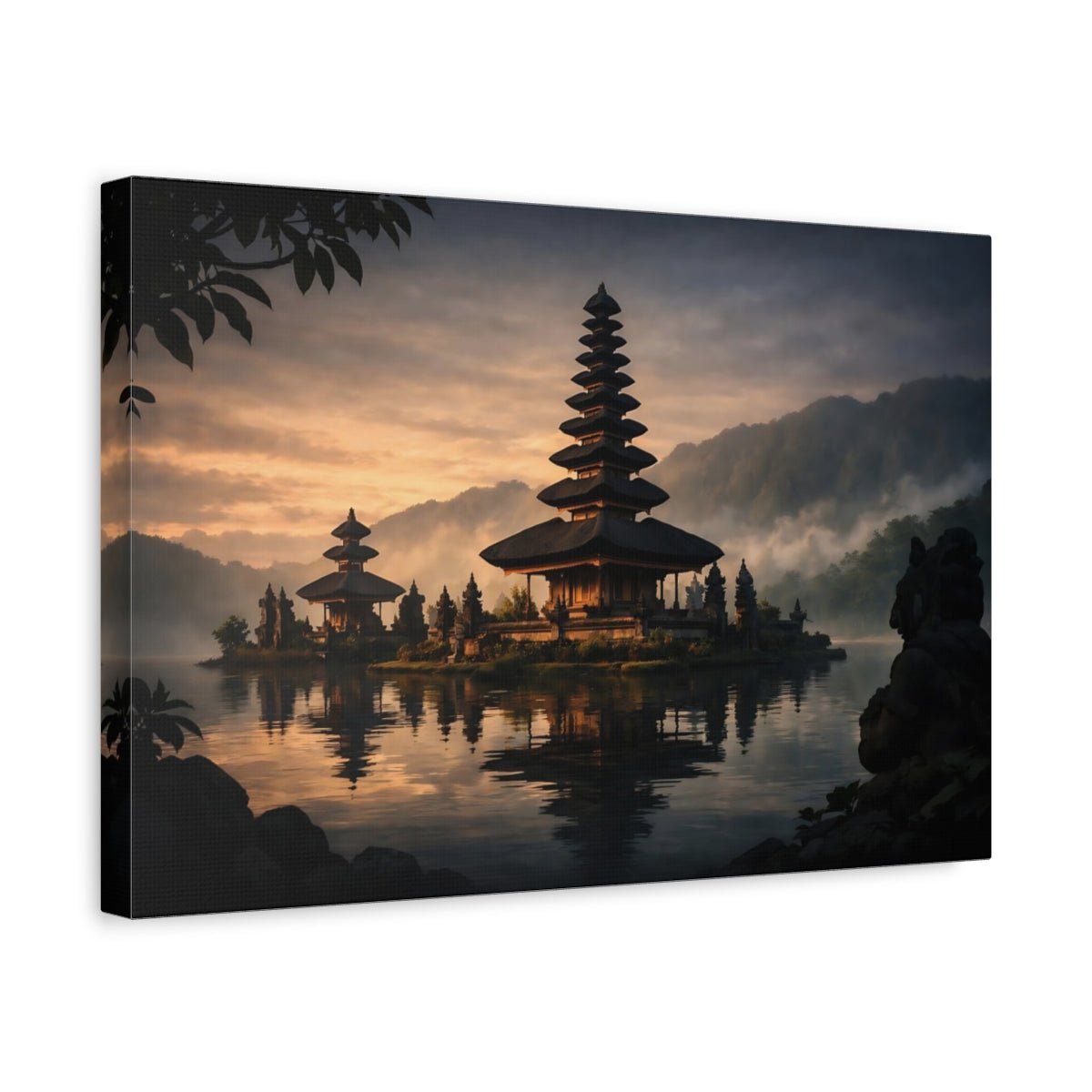 Nature Temple Tropical - Canvas Wall Art Print - YesArtYes
