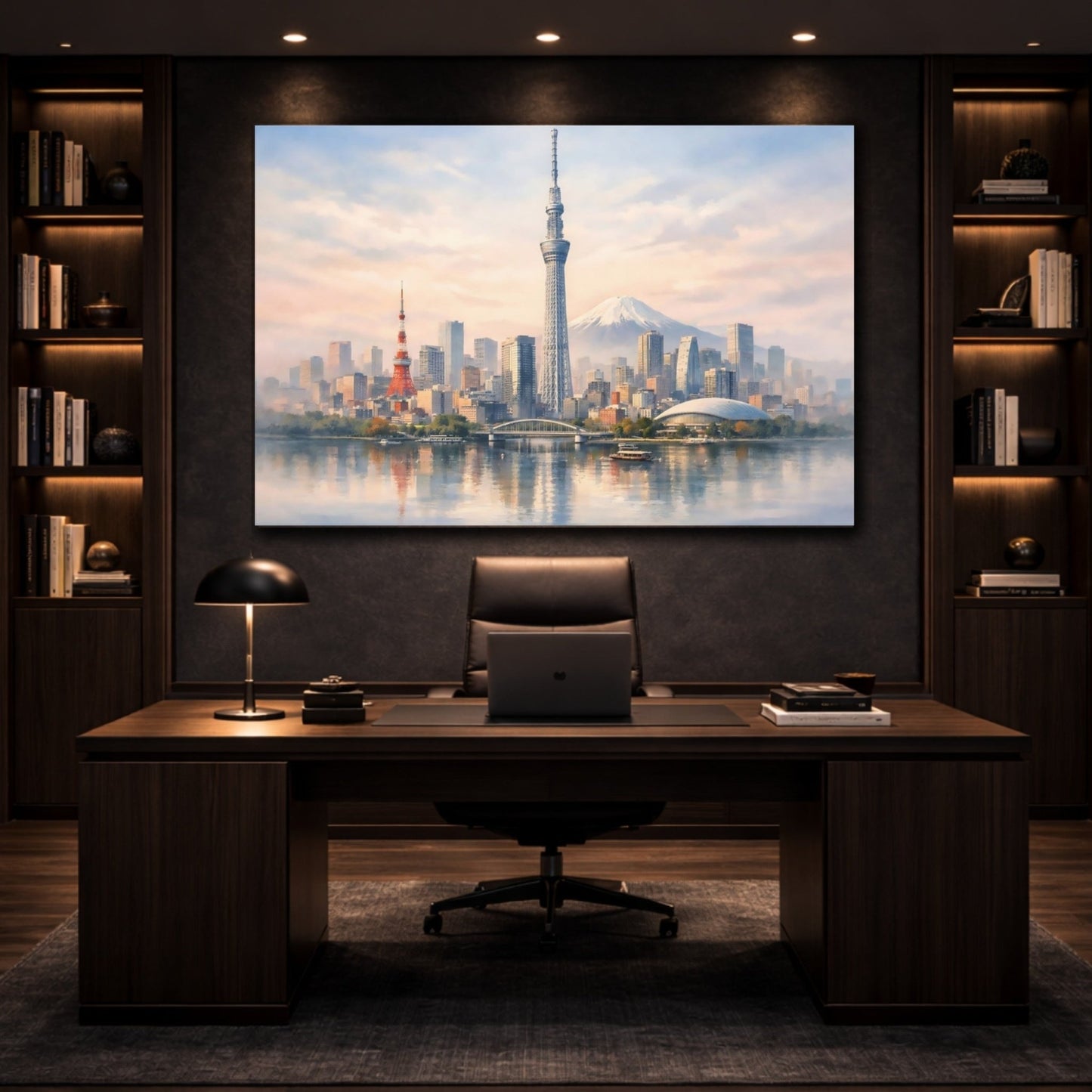 Nature Tokyo Skyline Cityscape Art - Canvas Wall Art Print - YesArtYes