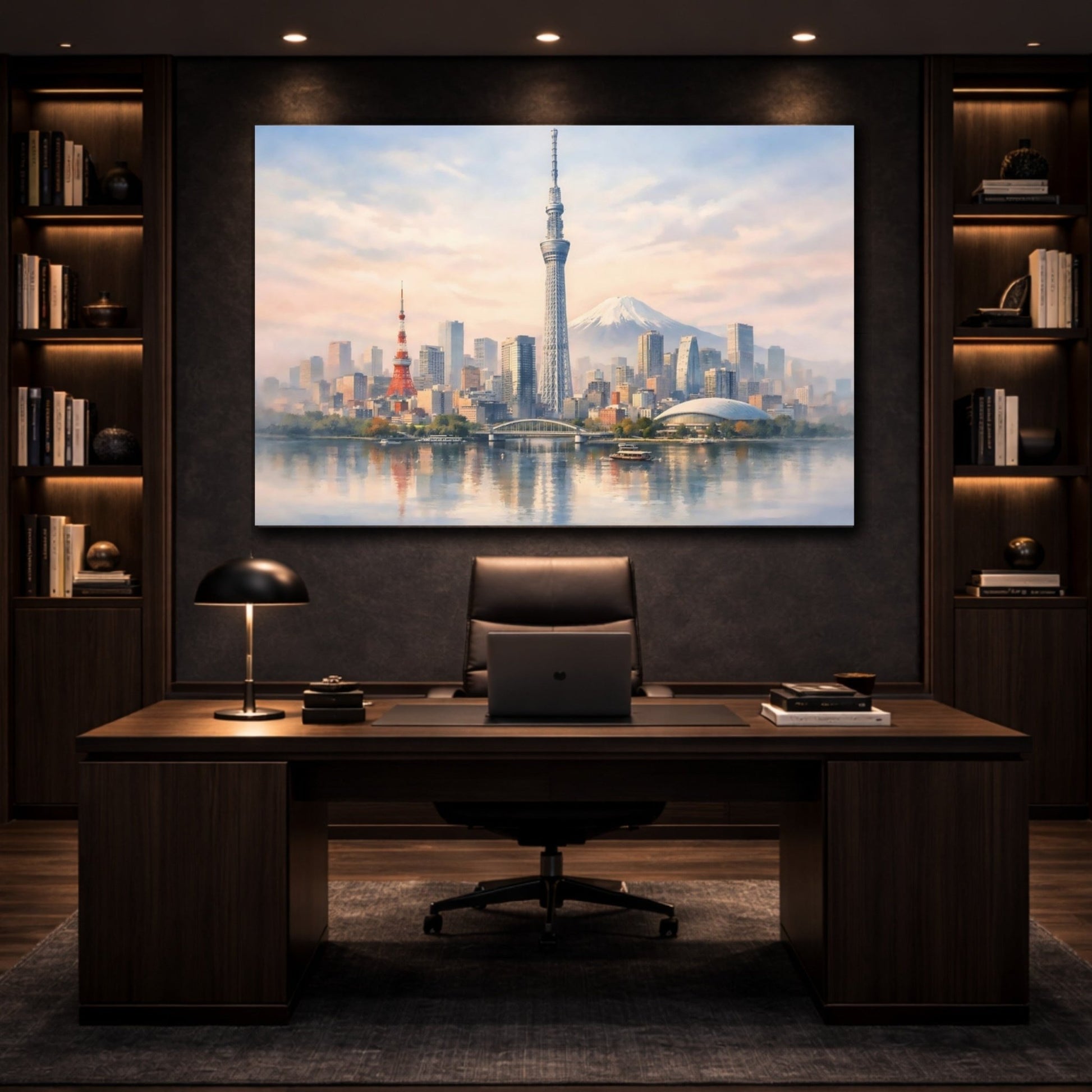 Nature Tokyo Skyline Cityscape Art - Canvas Wall Art Print - YesArtYes