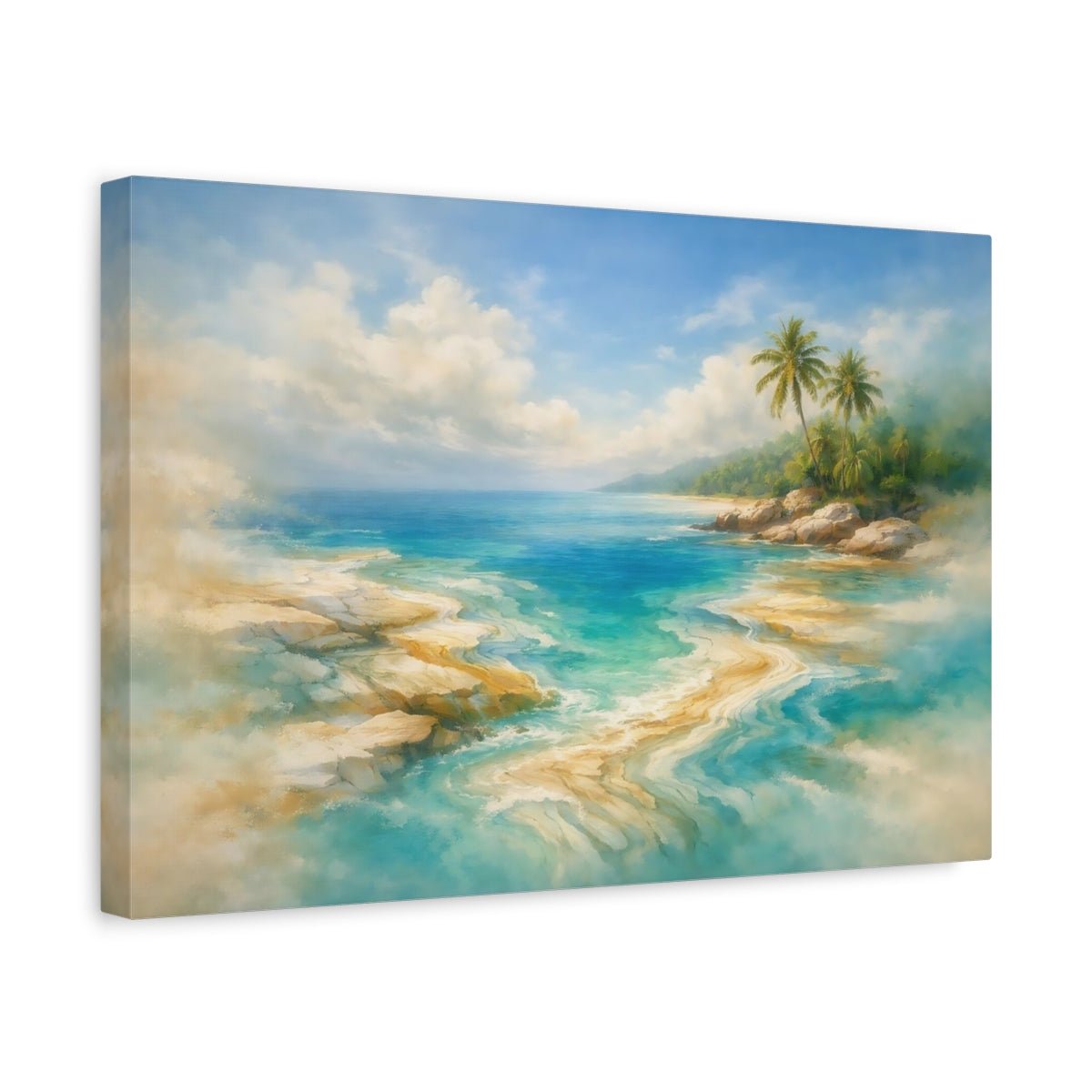Nature Tropical Beach - Canvas Wall Art Print - YesArtYes