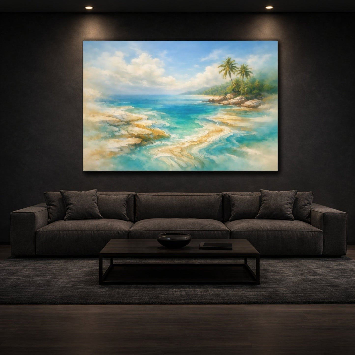 Nature Tropical Beach - Canvas Wall Art Print - YesArtYes