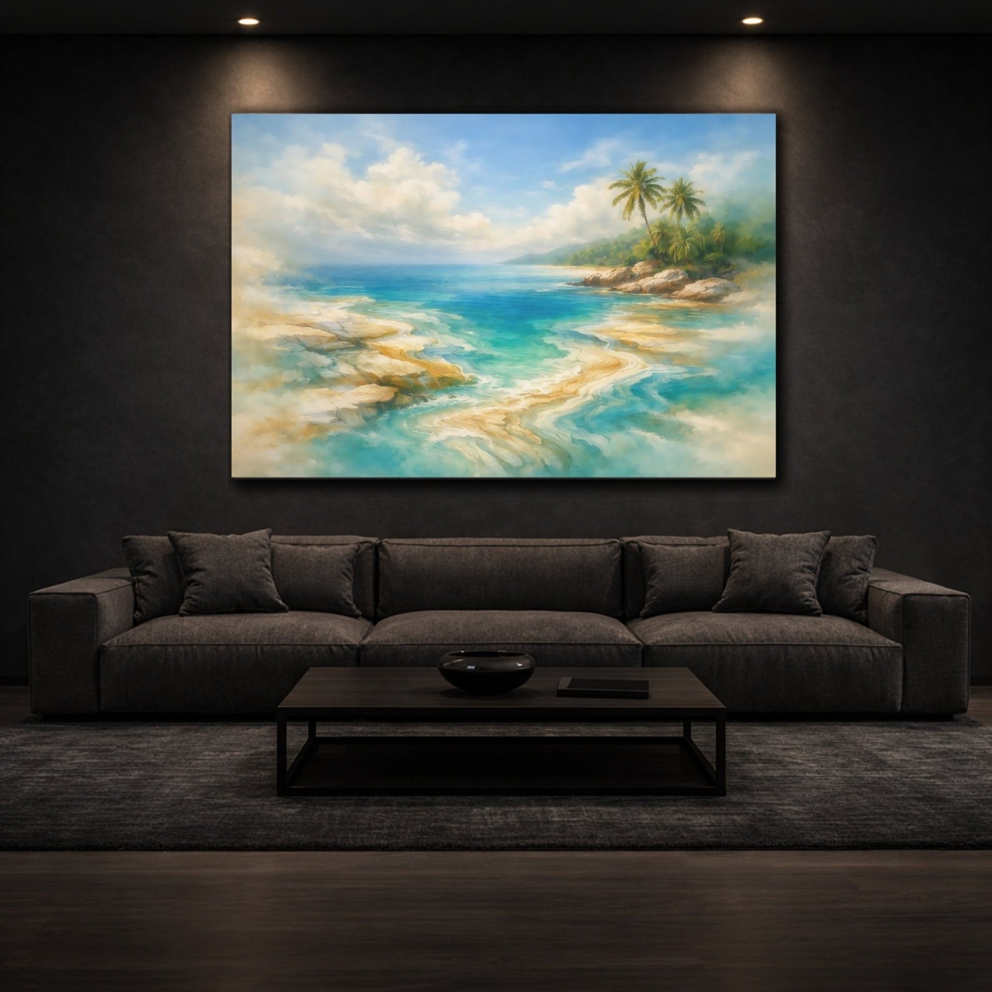 Nature Tropical Beach - Canvas Wall Art Print - YesArtYes