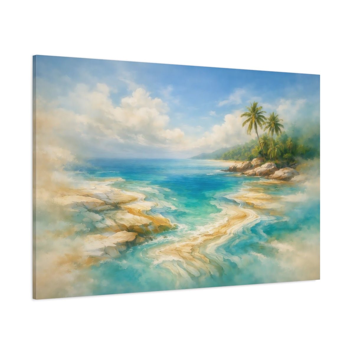 Nature Tropical Beach - Canvas Wall Art Print - YesArtYes