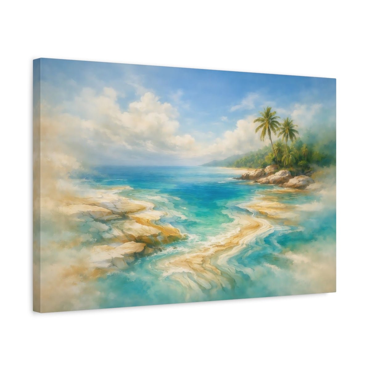 Nature Tropical Beach - Canvas Wall Art Print - YesArtYes