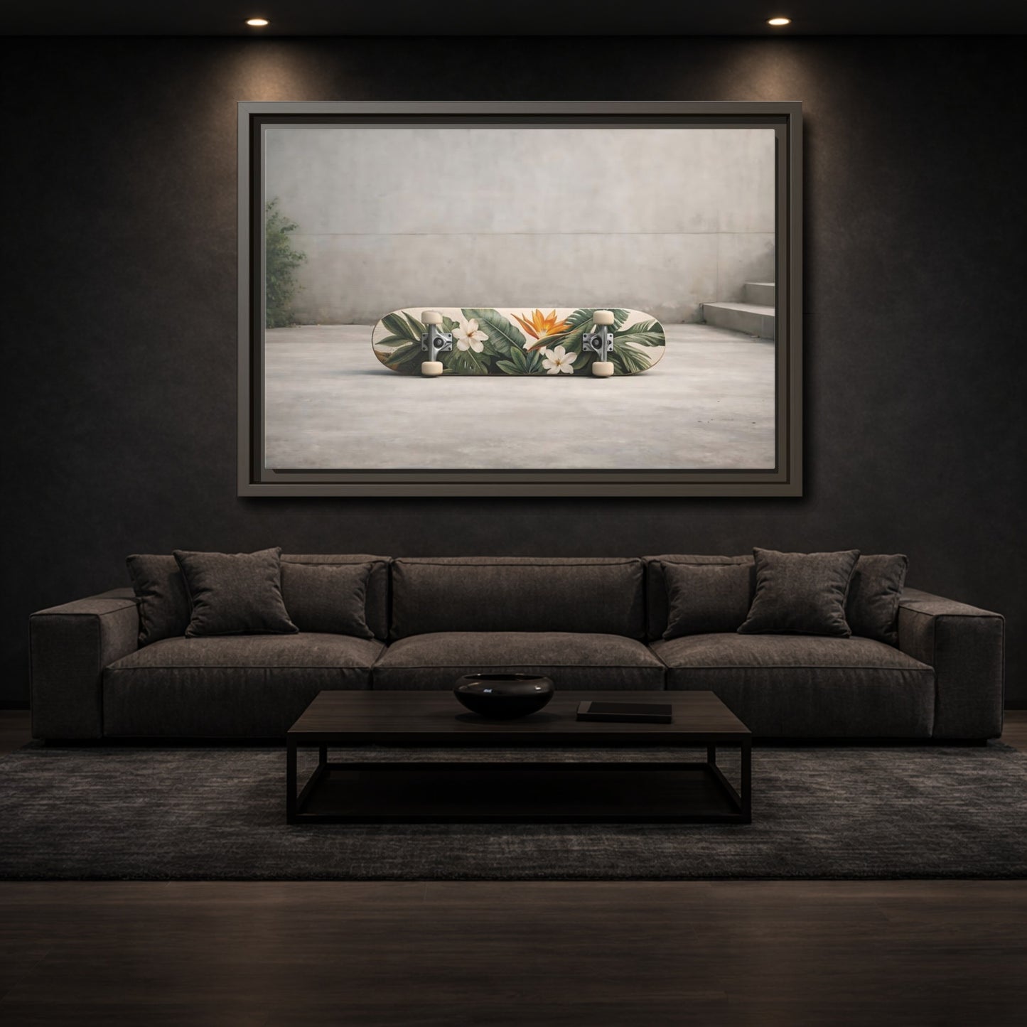Mockup 2. Nature Tropical Flora Tropical Floral shown as stretched canvas wall art