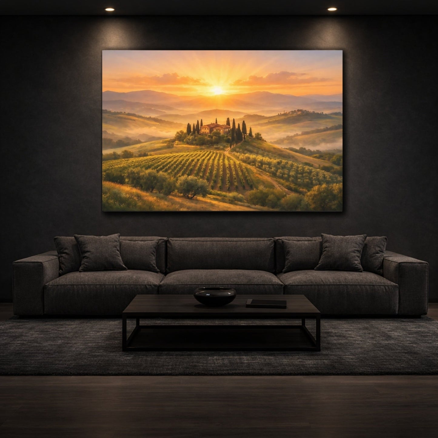 Nature Tuscan Landscape - Canvas Wall Art Print - YesArtYes