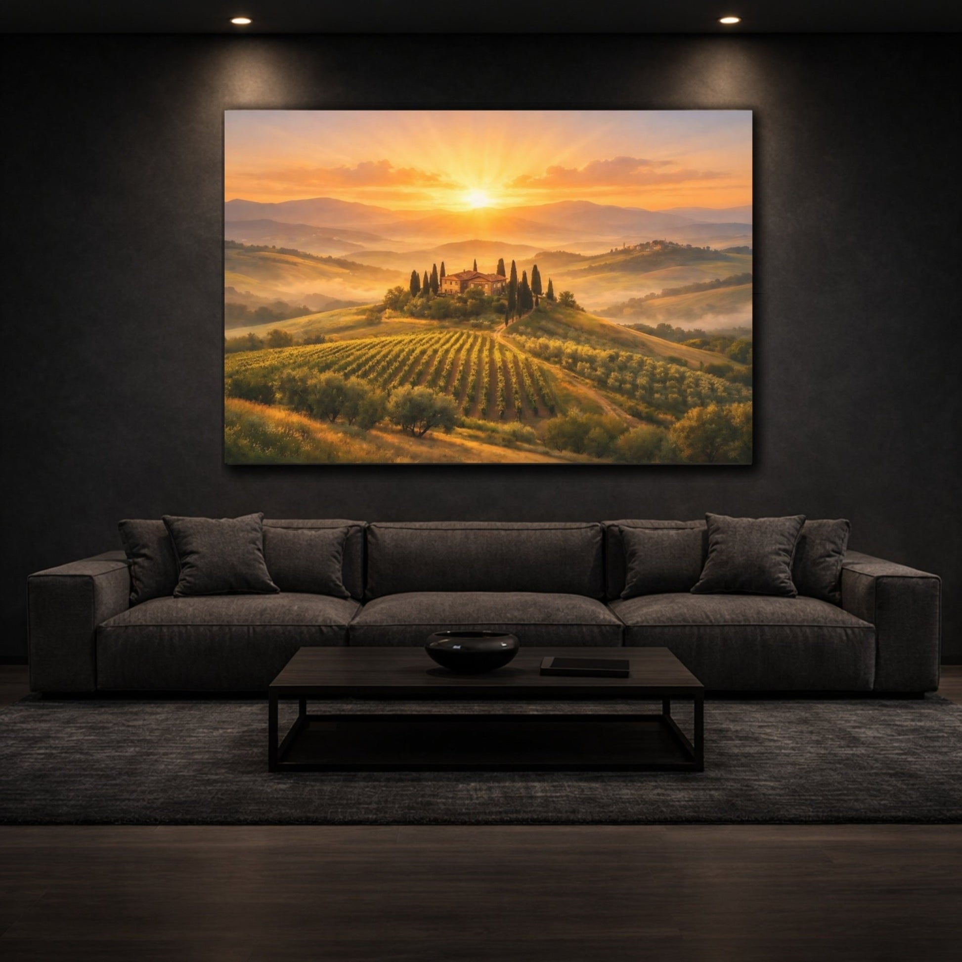 Nature Tuscan Landscape - Canvas Wall Art Print - YesArtYes