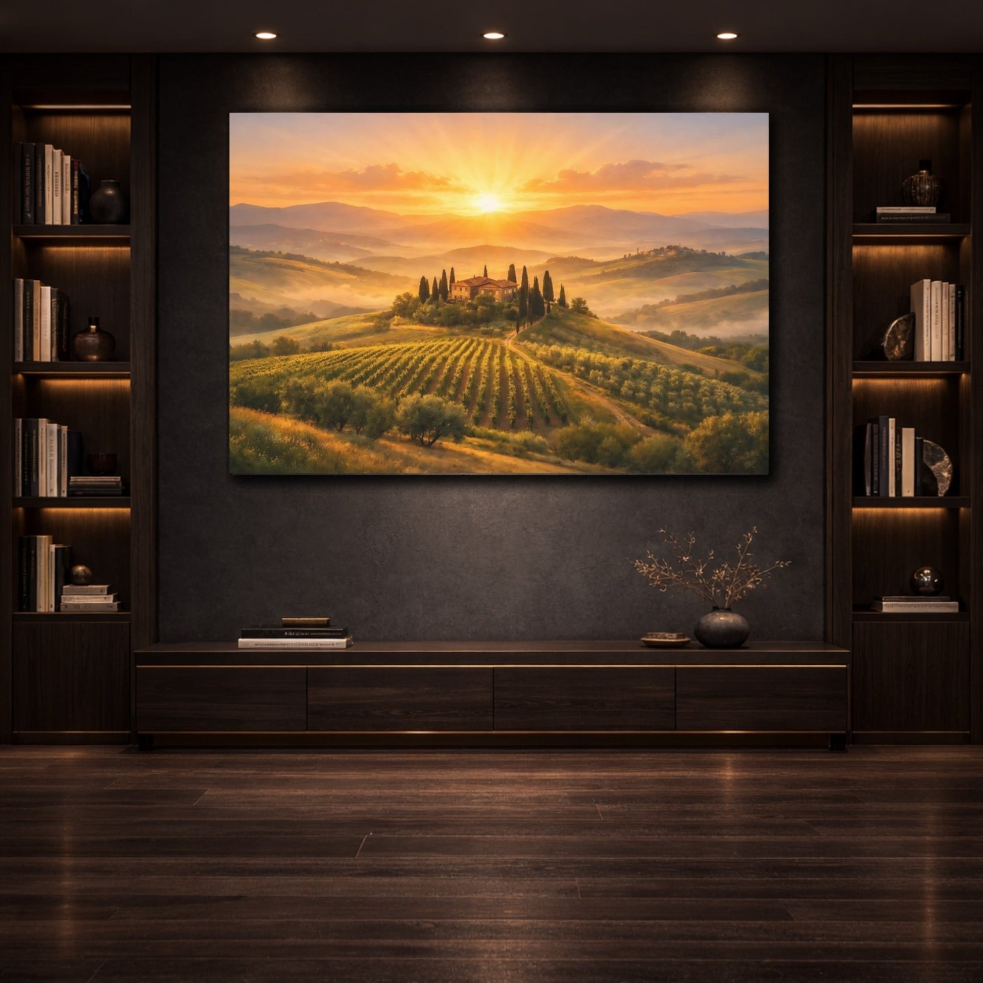 Nature Tuscan Landscape - Canvas Wall Art Print - YesArtYes