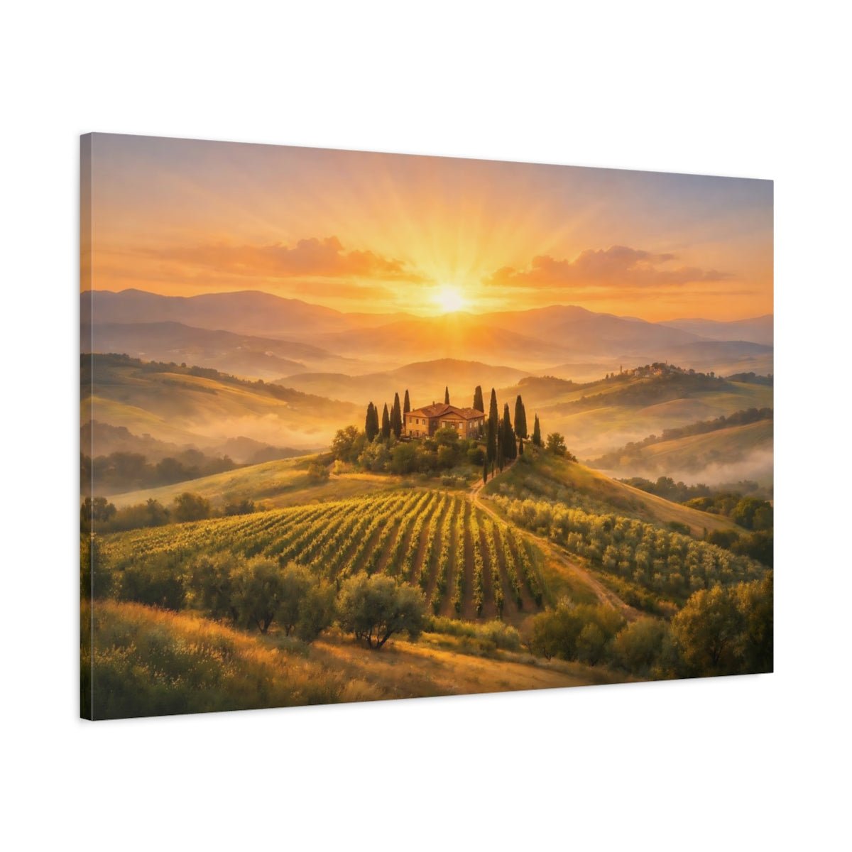 Nature Tuscan Landscape - Canvas Wall Art Print - YesArtYes