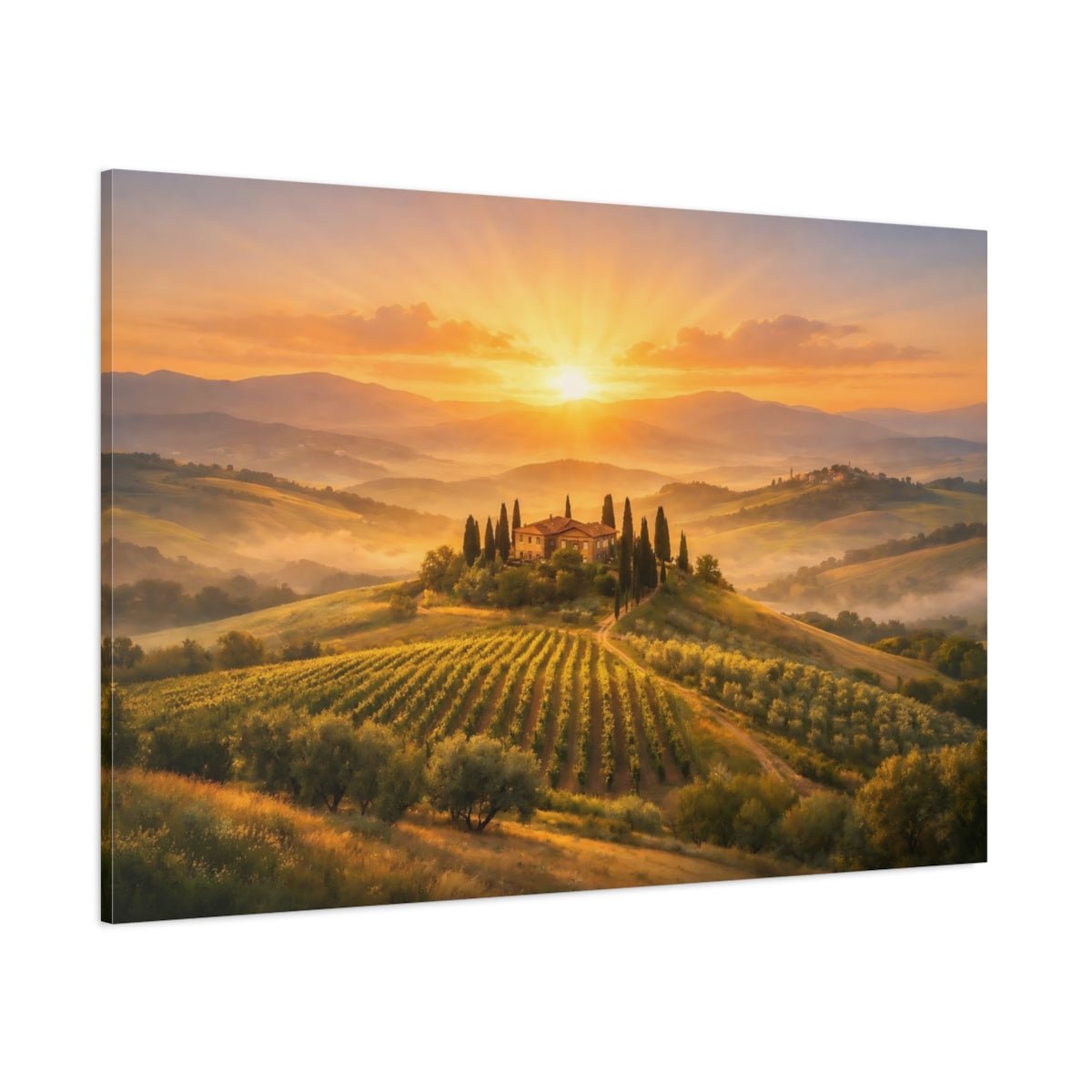 Nature Tuscan Landscape - Canvas Wall Art Print - YesArtYes