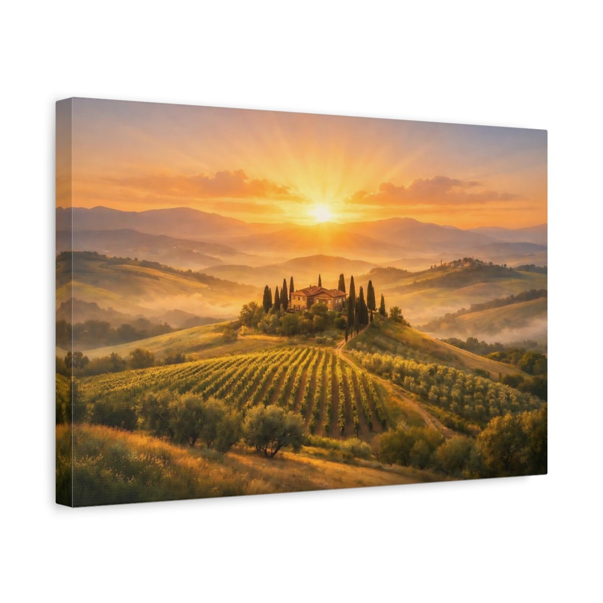 Nature Tuscan Landscape - Canvas Wall Art Print - YesArtYes
