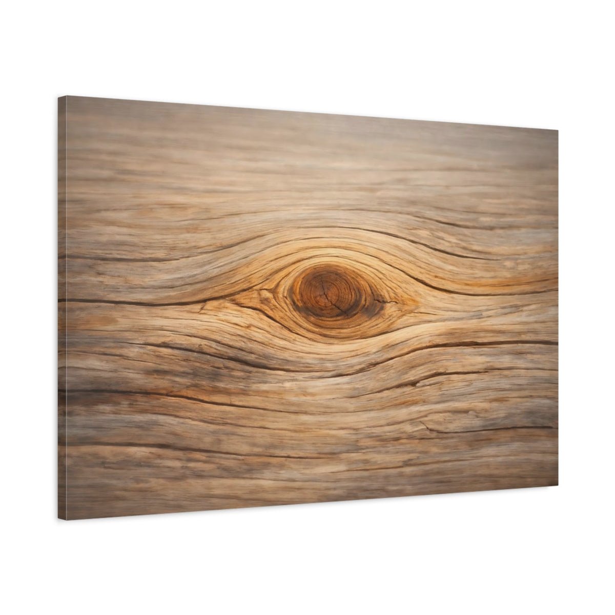 Nature Wood Knot Brown - Canvas Wall Art Print - YesArtYes