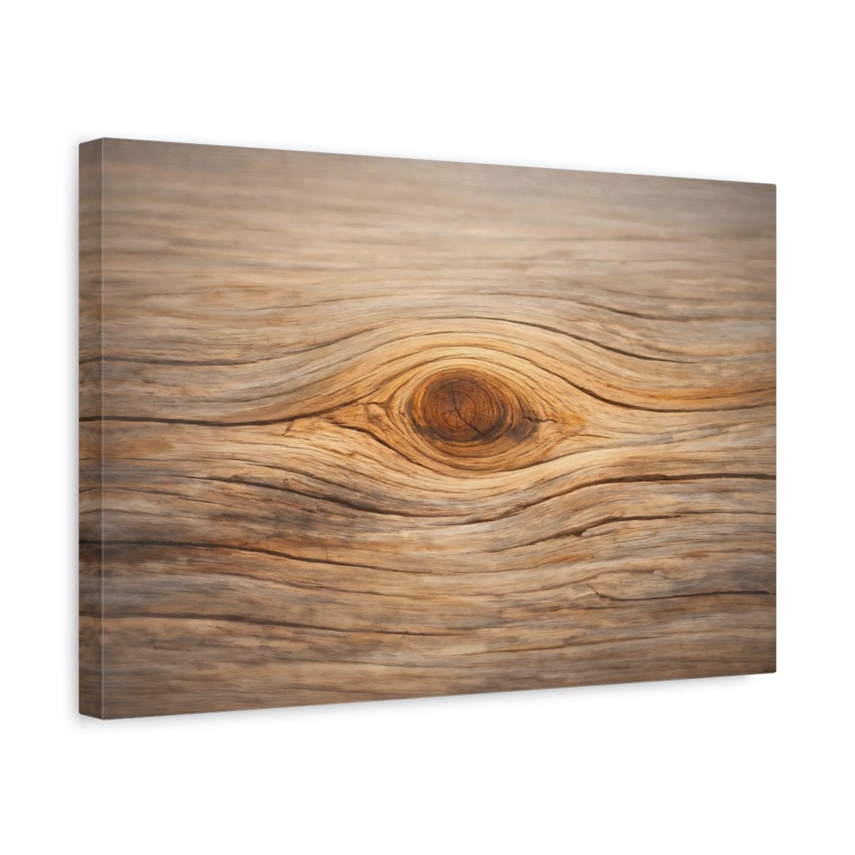 Nature Wood Knot Brown - Canvas Wall Art Print - YesArtYes