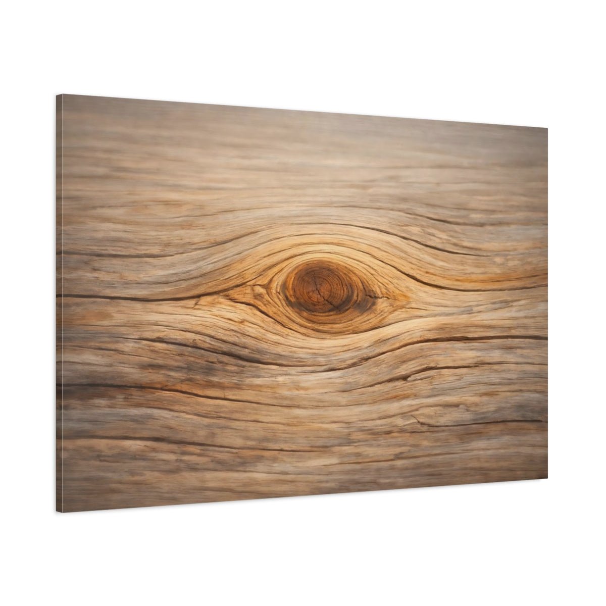 Nature Wood Knot Brown - Canvas Wall Art Print - YesArtYes