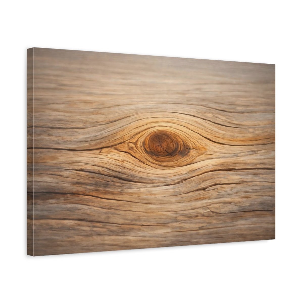 Nature Wood Knot Brown - Canvas Wall Art Print - YesArtYes