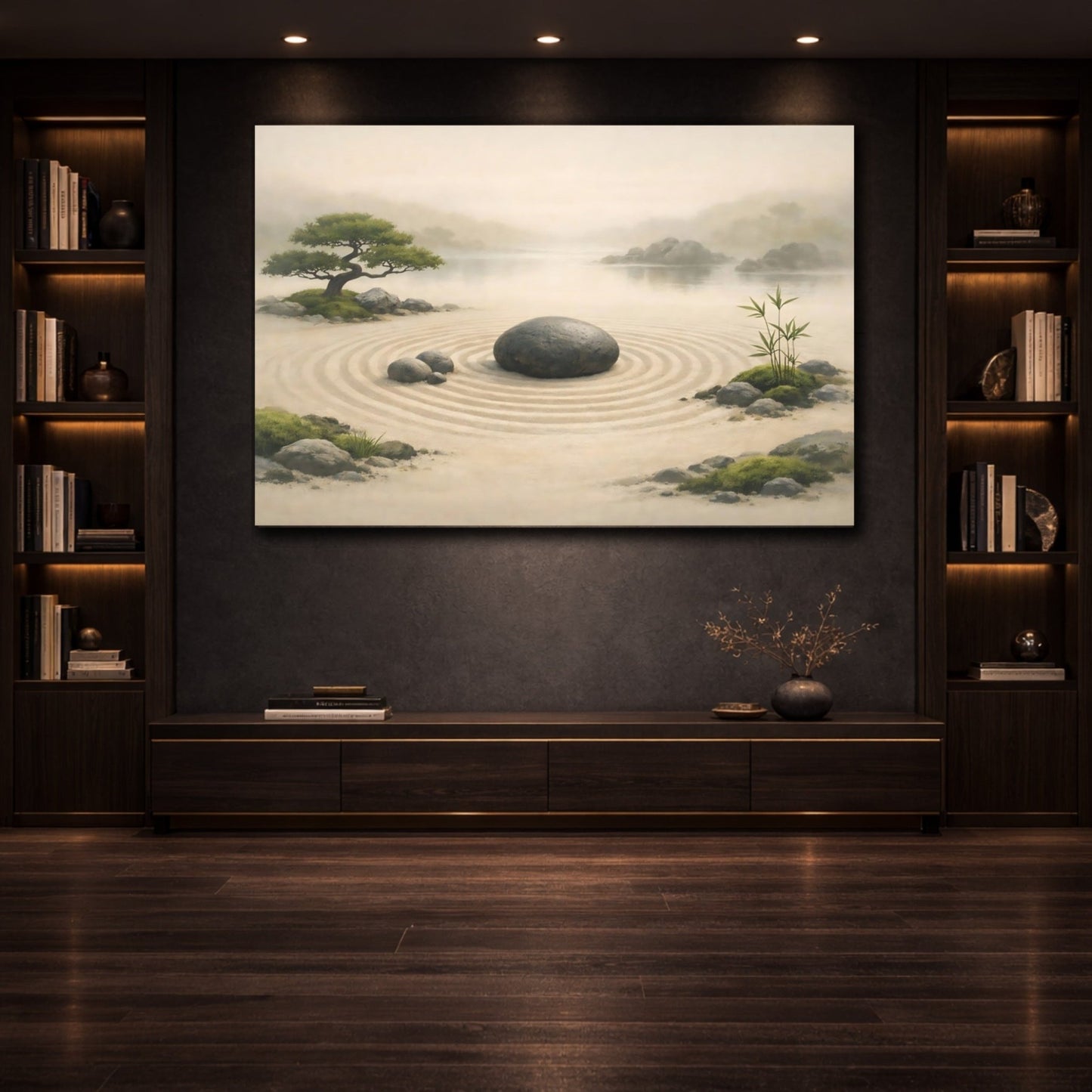 Nature Zen Garden Landscape - Canvas Wall Art Print - YesArtYes
