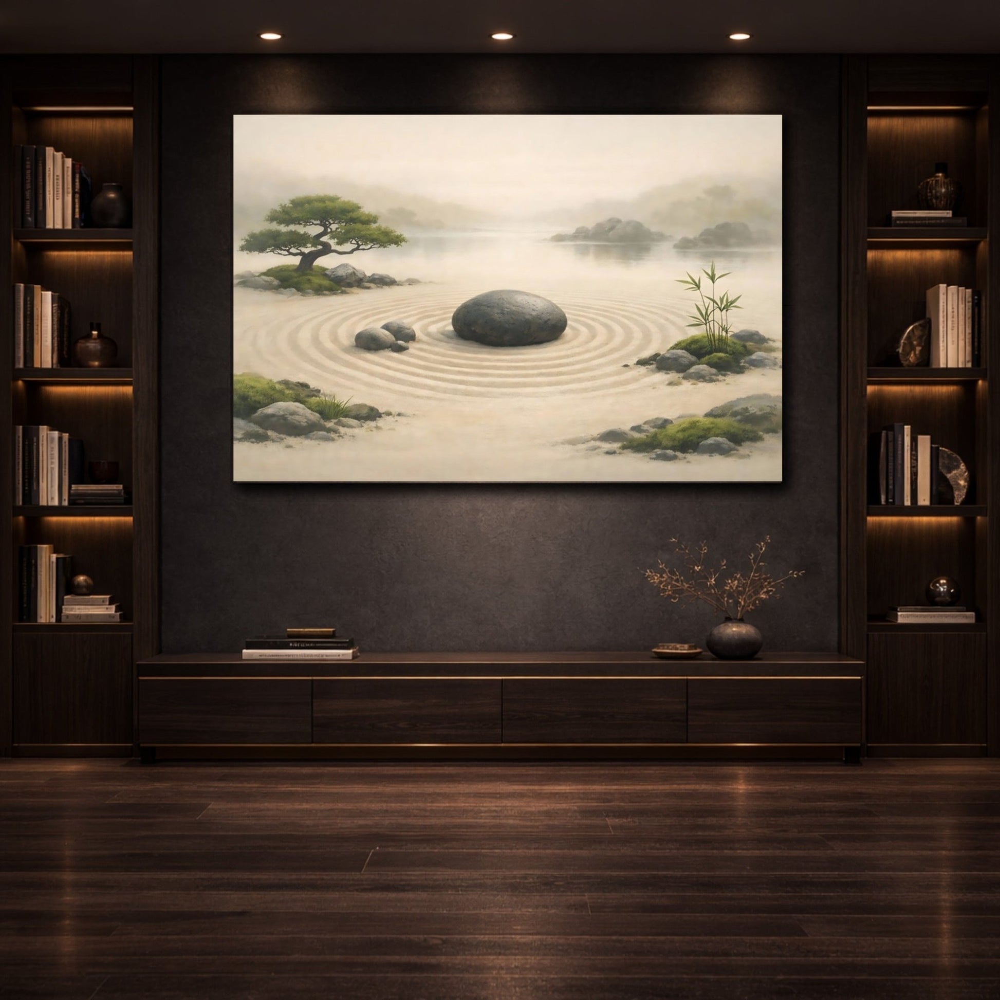 Nature Zen Garden Landscape - Canvas Wall Art Print - YesArtYes