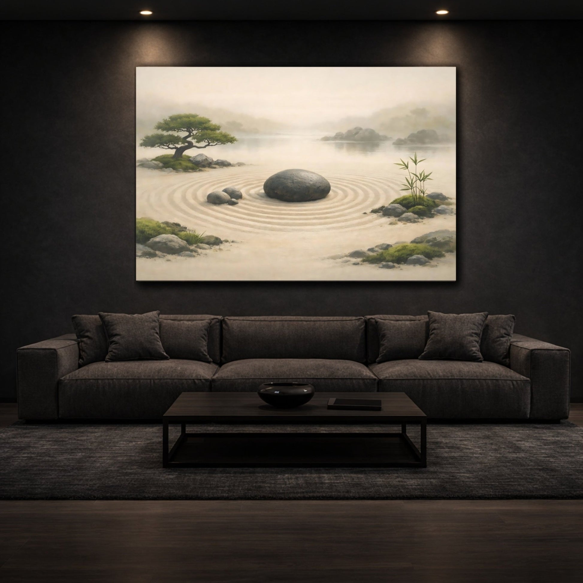 Nature Zen Garden Landscape - Canvas Wall Art Print - YesArtYes