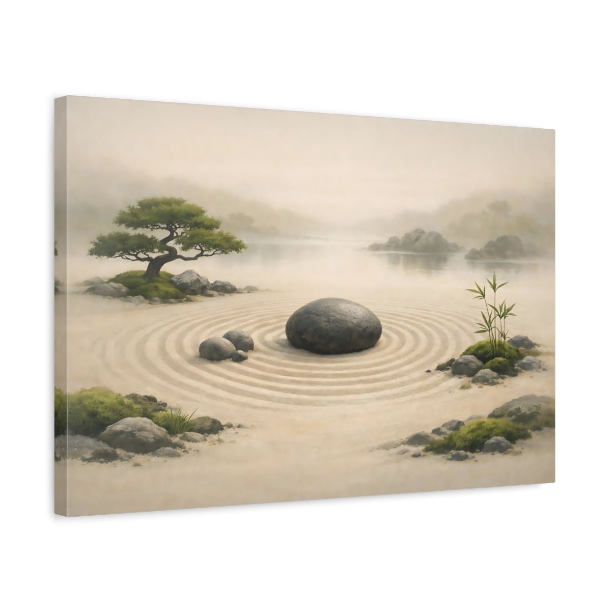 Nature Zen Garden Landscape - Canvas Wall Art Print - YesArtYes