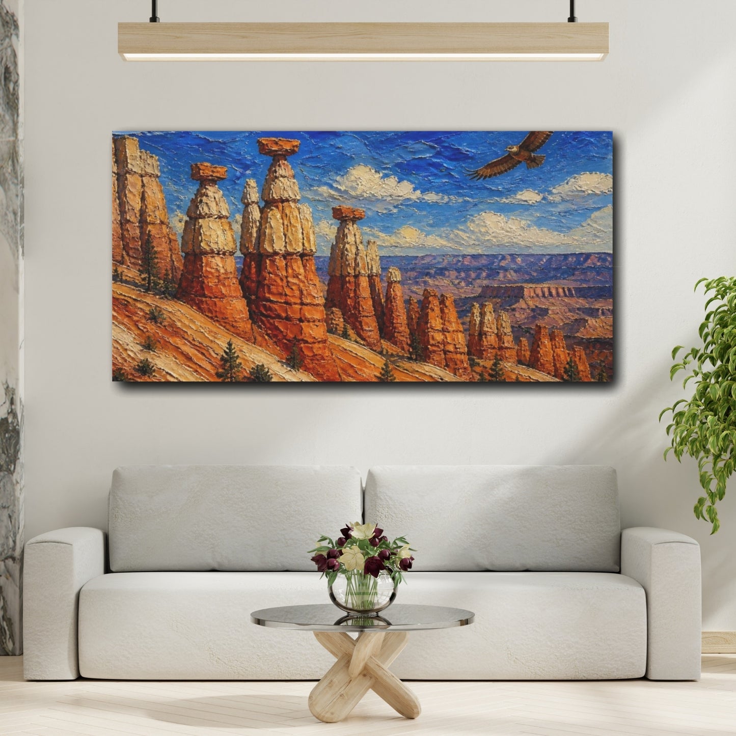 Mockup 2. Nature's Hoodoos shown as canvas print