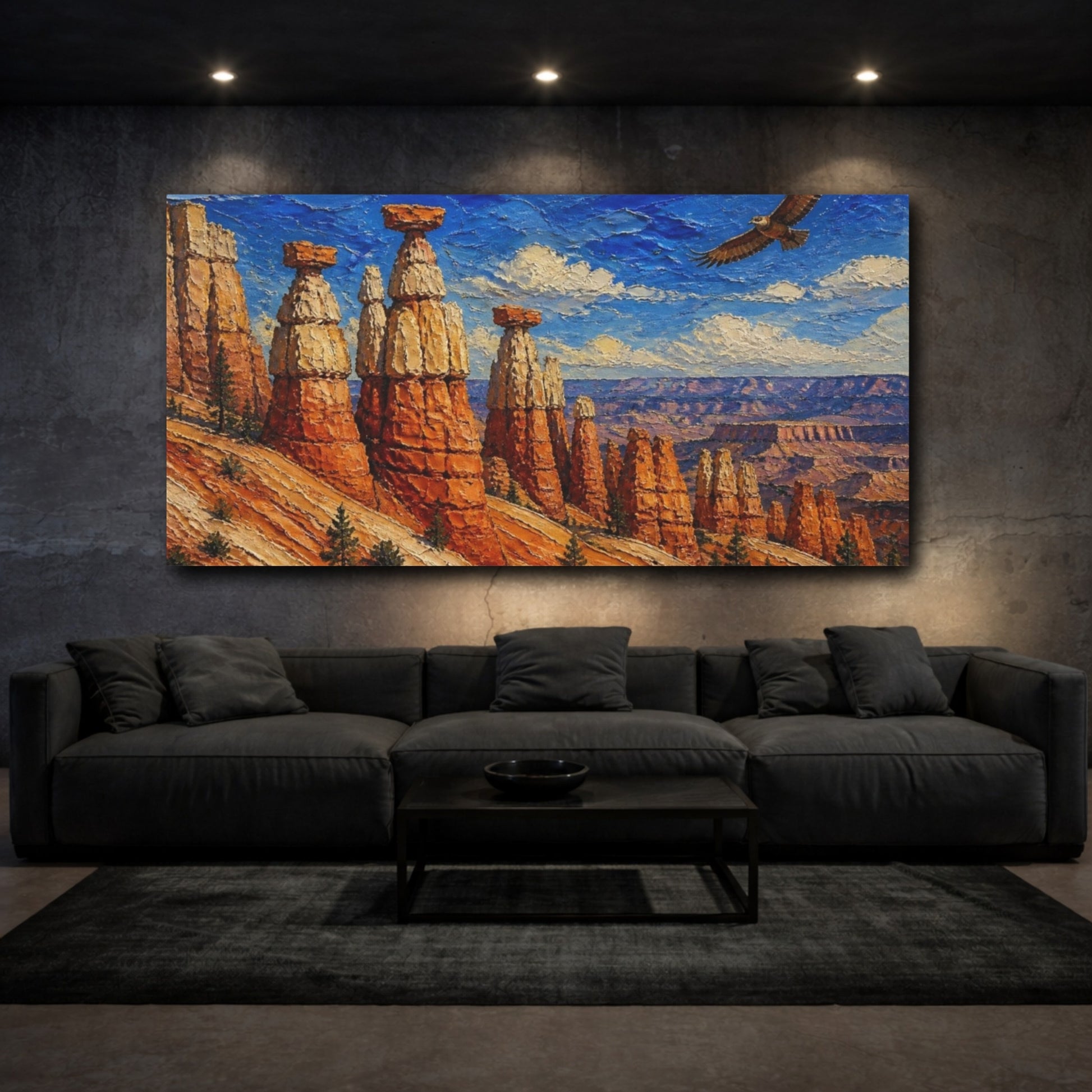 Mockup 3. Nature's Hoodoos shown as canvas print