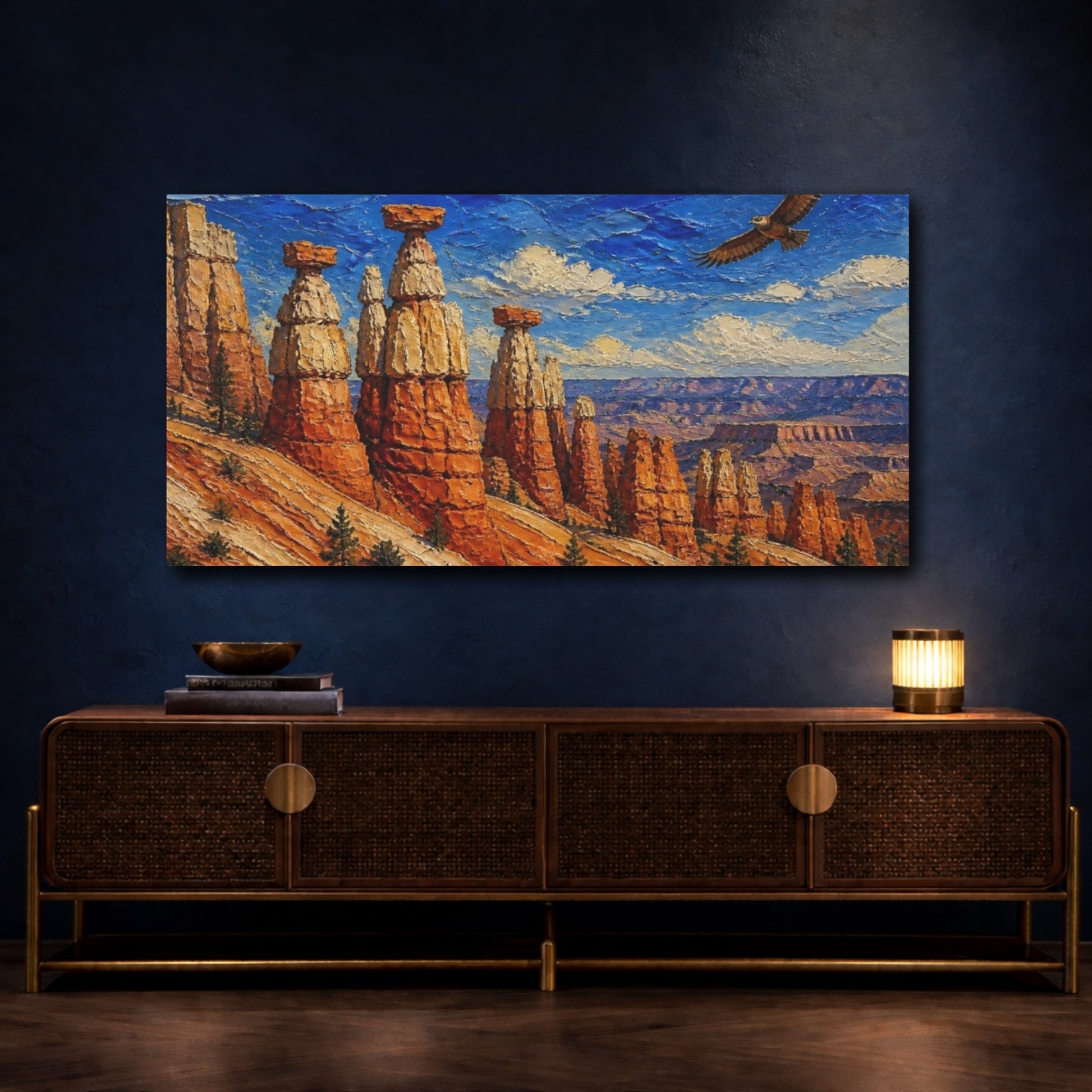 Mockup 4. Nature's Hoodoos shown as canvas print