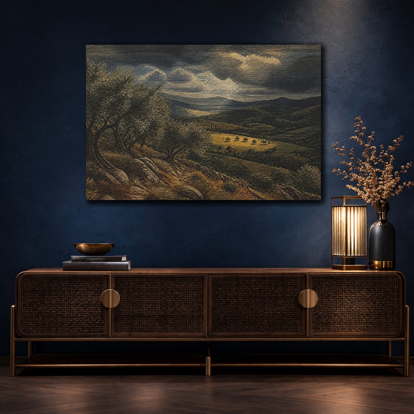 Mockup 4. Nature's Rolling Hills shown as canvas print