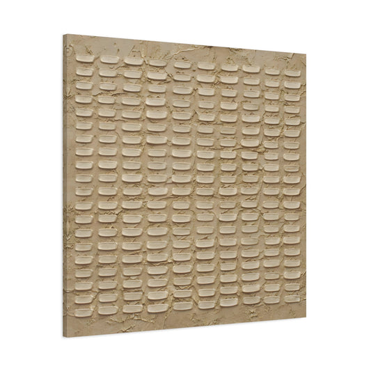 Neutral Textured Beige Wabi Sabi - Canvas Wall Art Print - YesArtYes