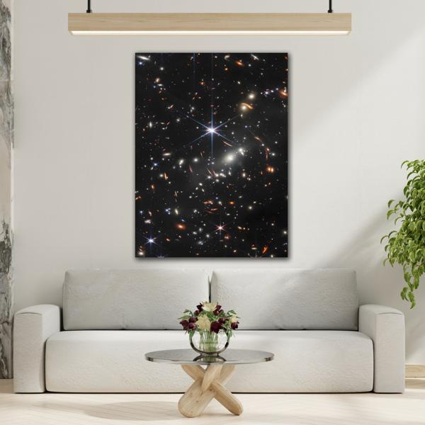 Night Stars NASA Canvas Print - James Webb Astronomy Wall Art - YesArtYes