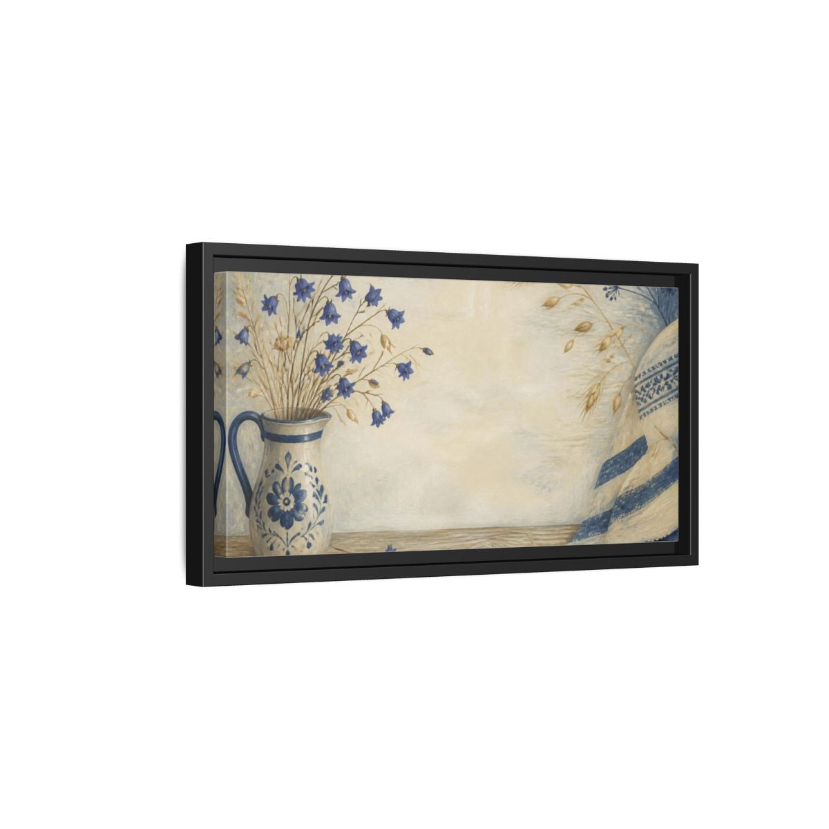 Side Mockup 8. Nordic Ceramic Jug shown as framed canvas print