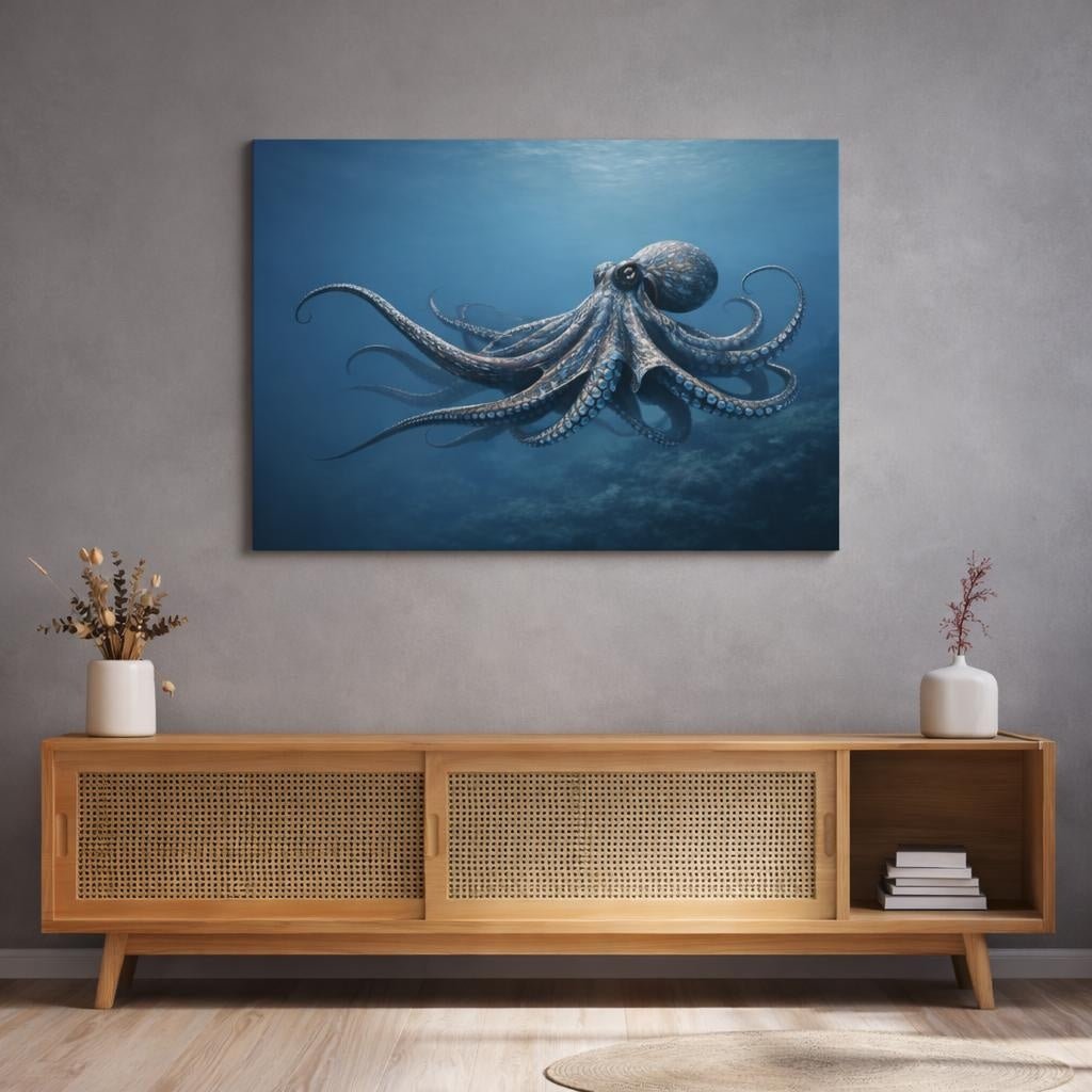 Octopus Animals - Canvas Wall Art Print - YesArtYes