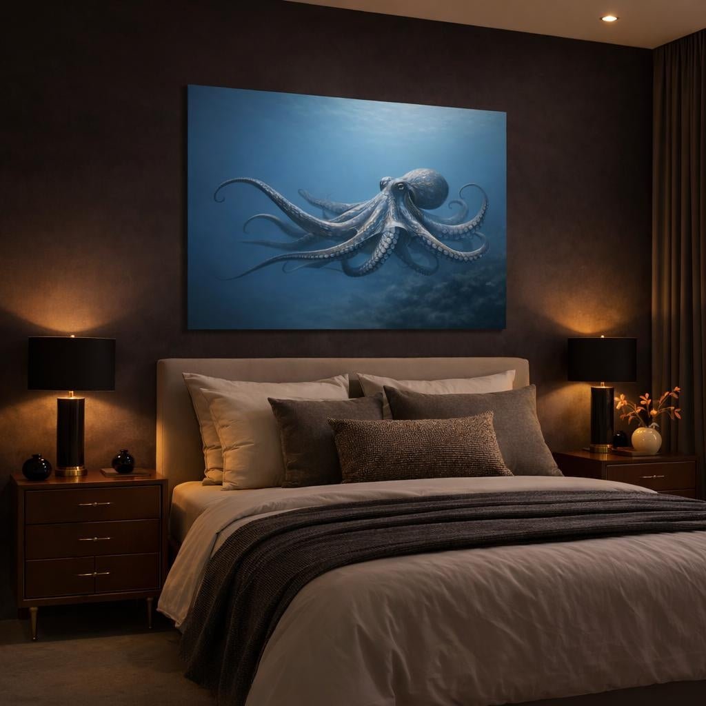 Octopus Animals - Canvas Wall Art Print - YesArtYes