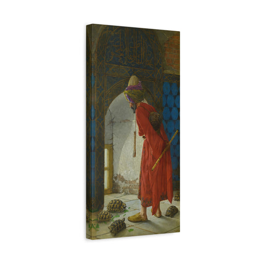 Osman Hamdi Tortoise Trainer Canvas Print - YesArtYes