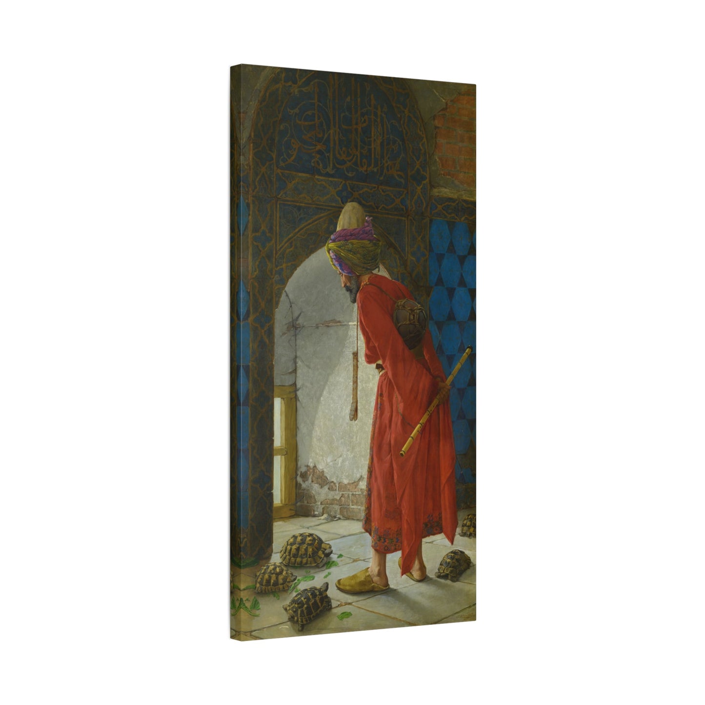 Osman Hamdi Tortoise Trainer Canvas Print - YesArtYes