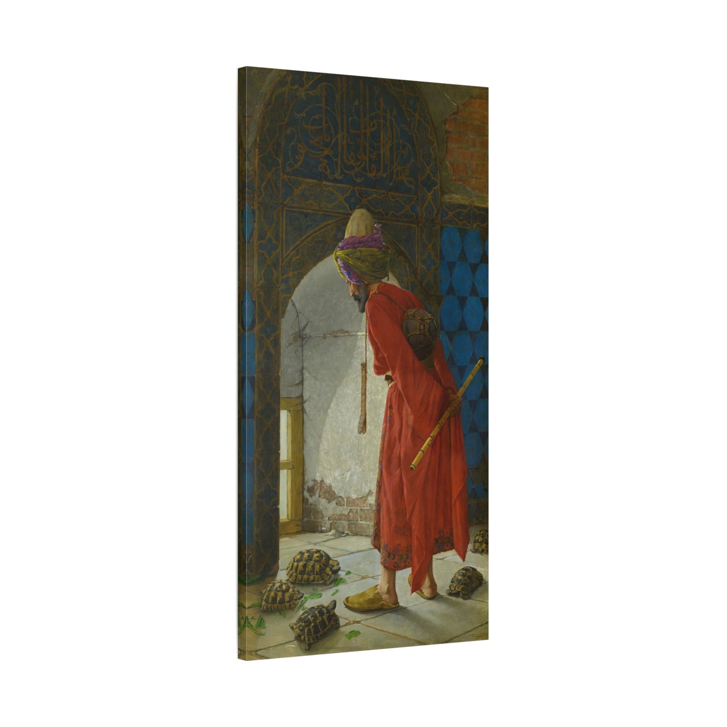 Osman Hamdi Tortoise Trainer Canvas Print - YesArtYes