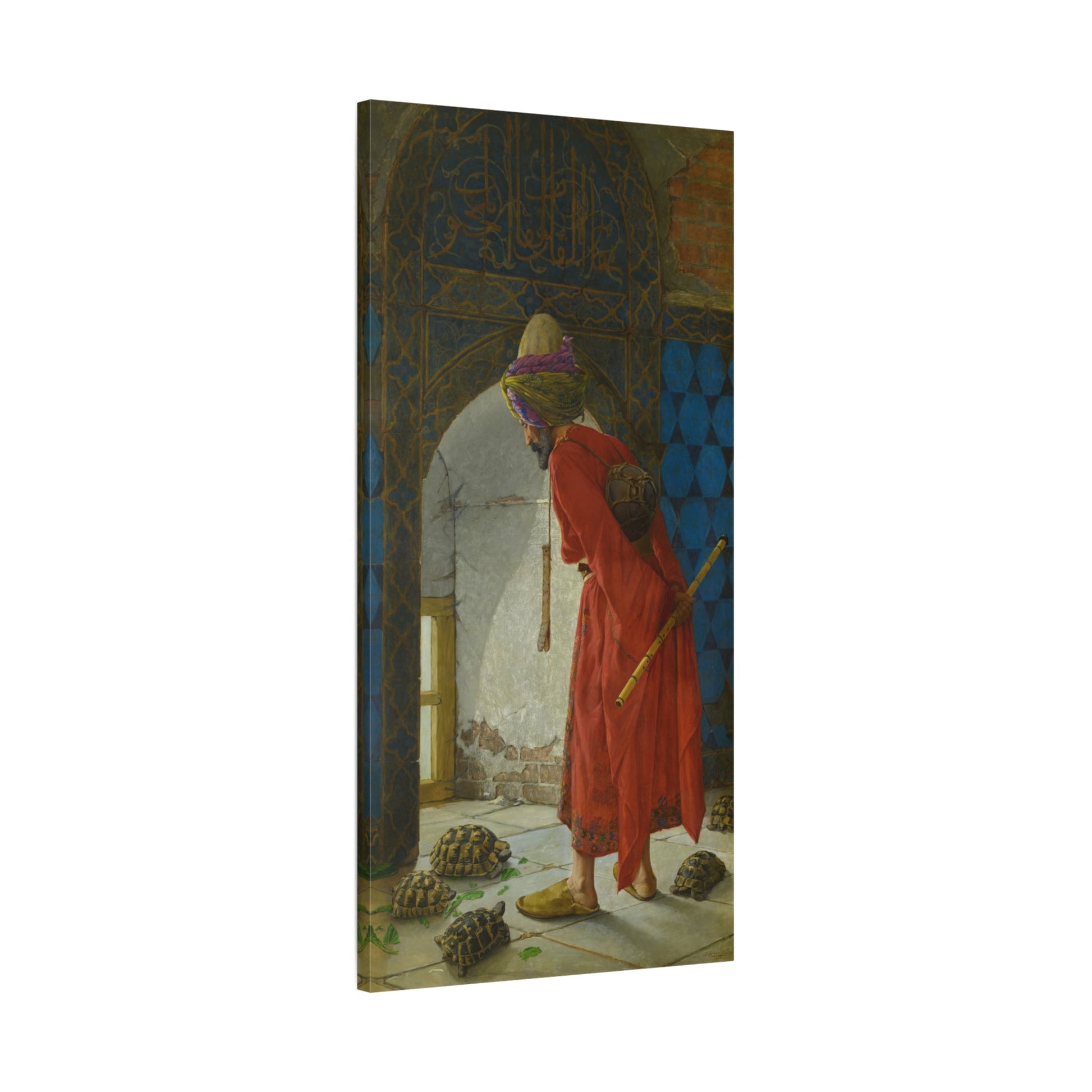 Osman Hamdi Tortoise Trainer Canvas Print - YesArtYes