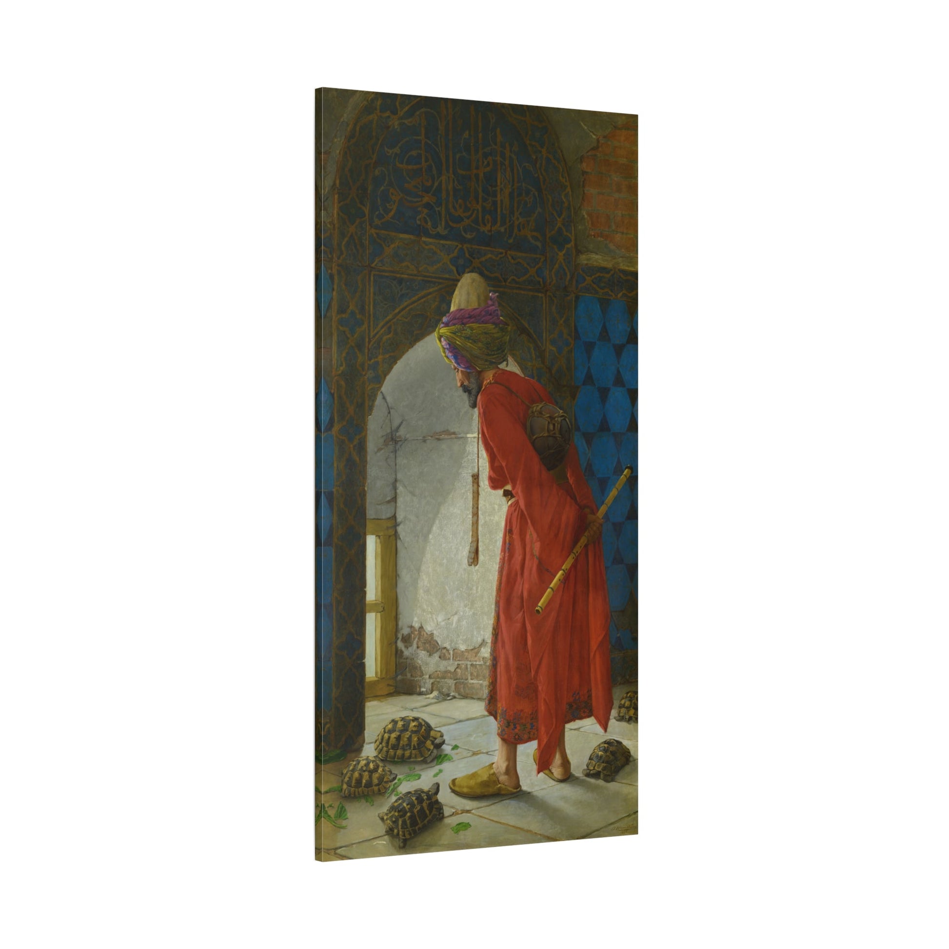 Osman Hamdi Tortoise Trainer Canvas Print - YesArtYes