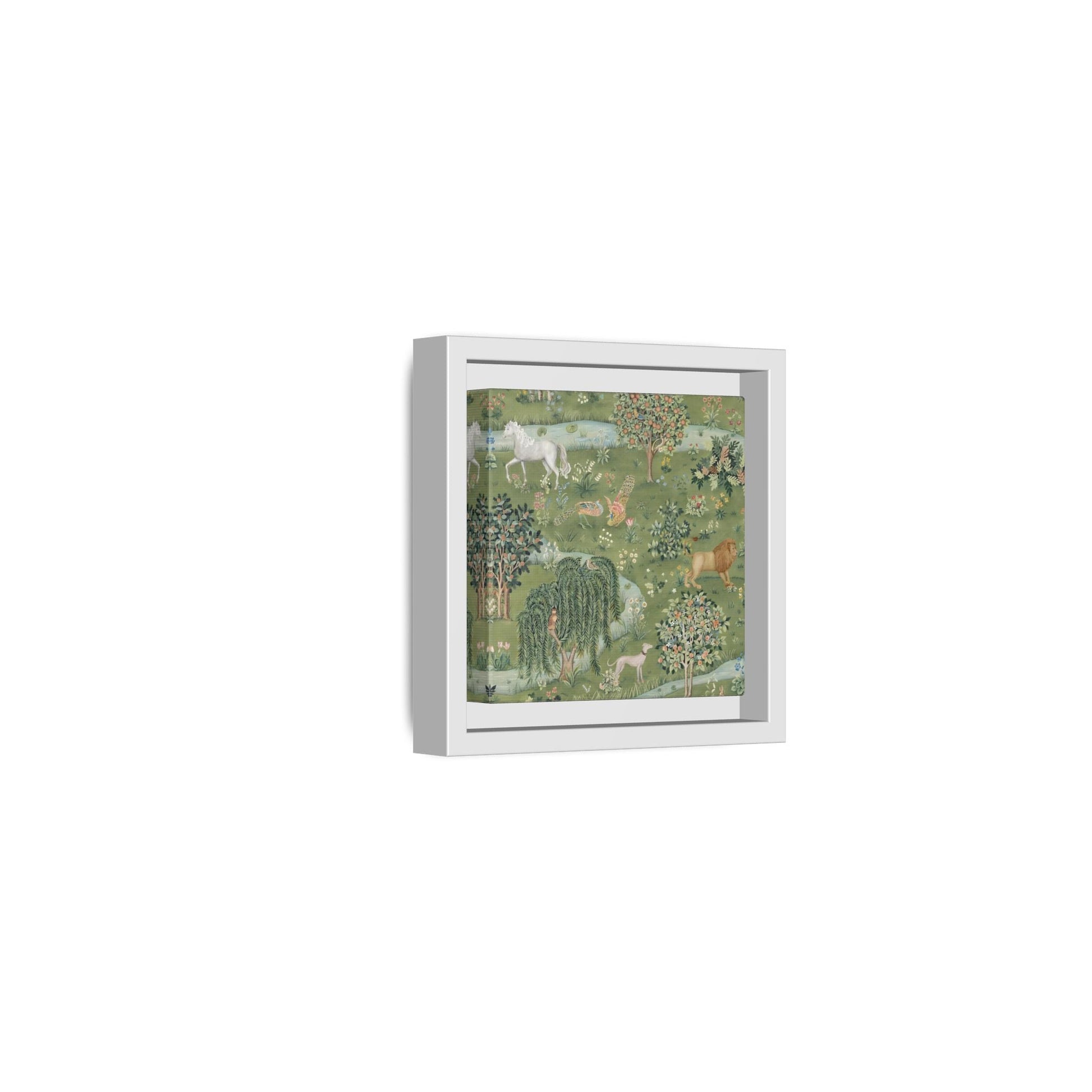 Owl Willow Green Morris Canvas Wall Art Animal Print - YesArtYes