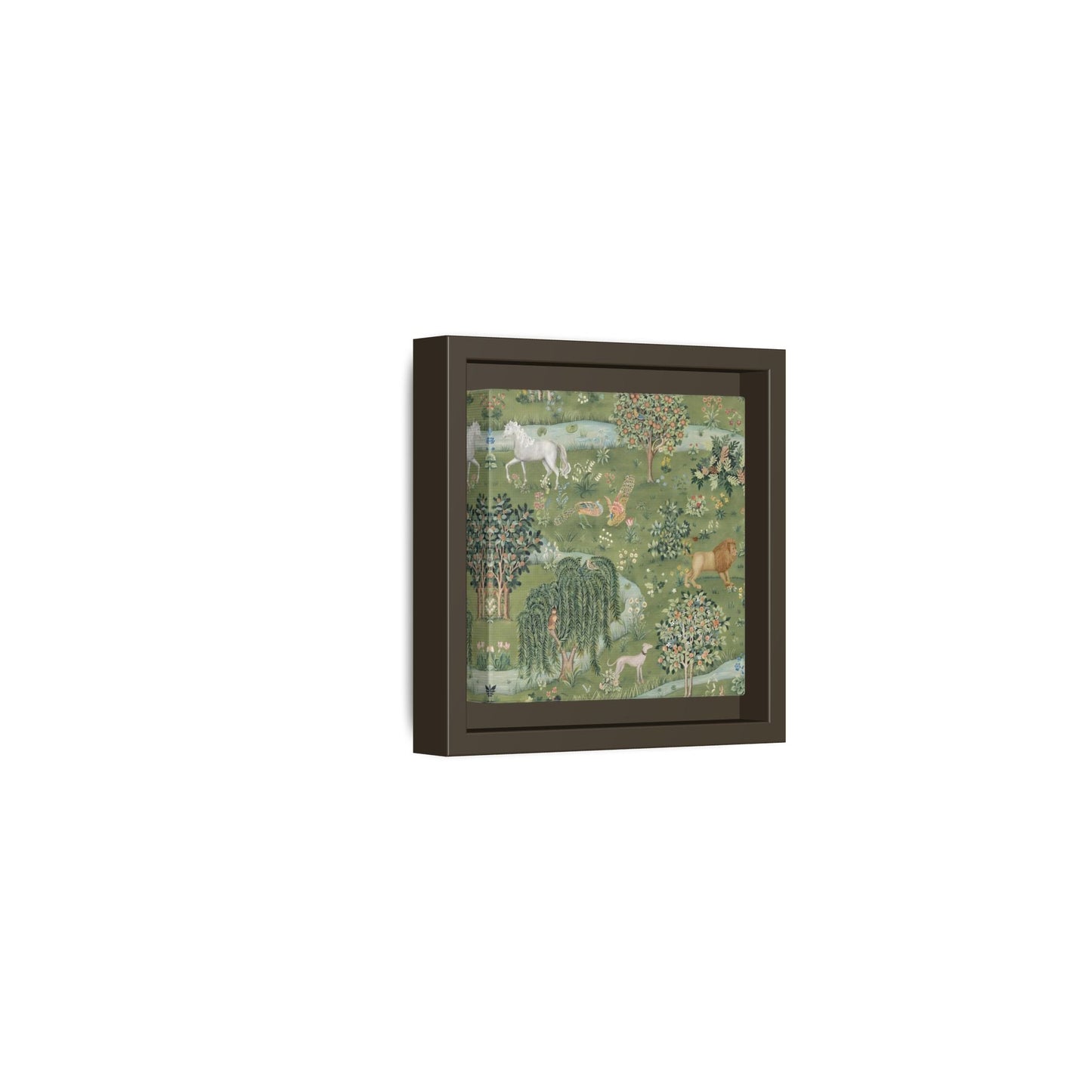 Owl Willow Green Morris Canvas Wall Art Animal Print - YesArtYes