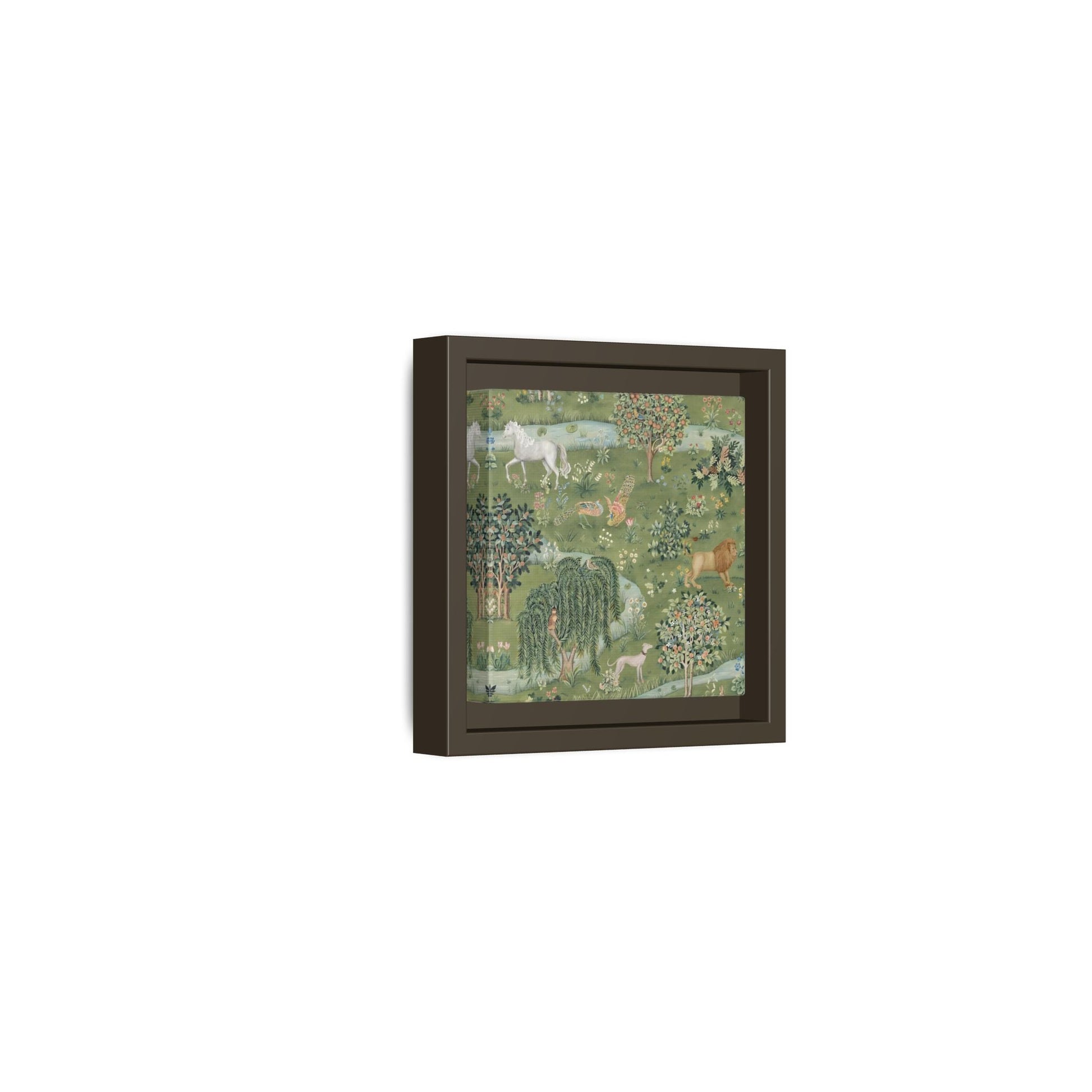 Owl Willow Green Morris Canvas Wall Art Animal Print - YesArtYes