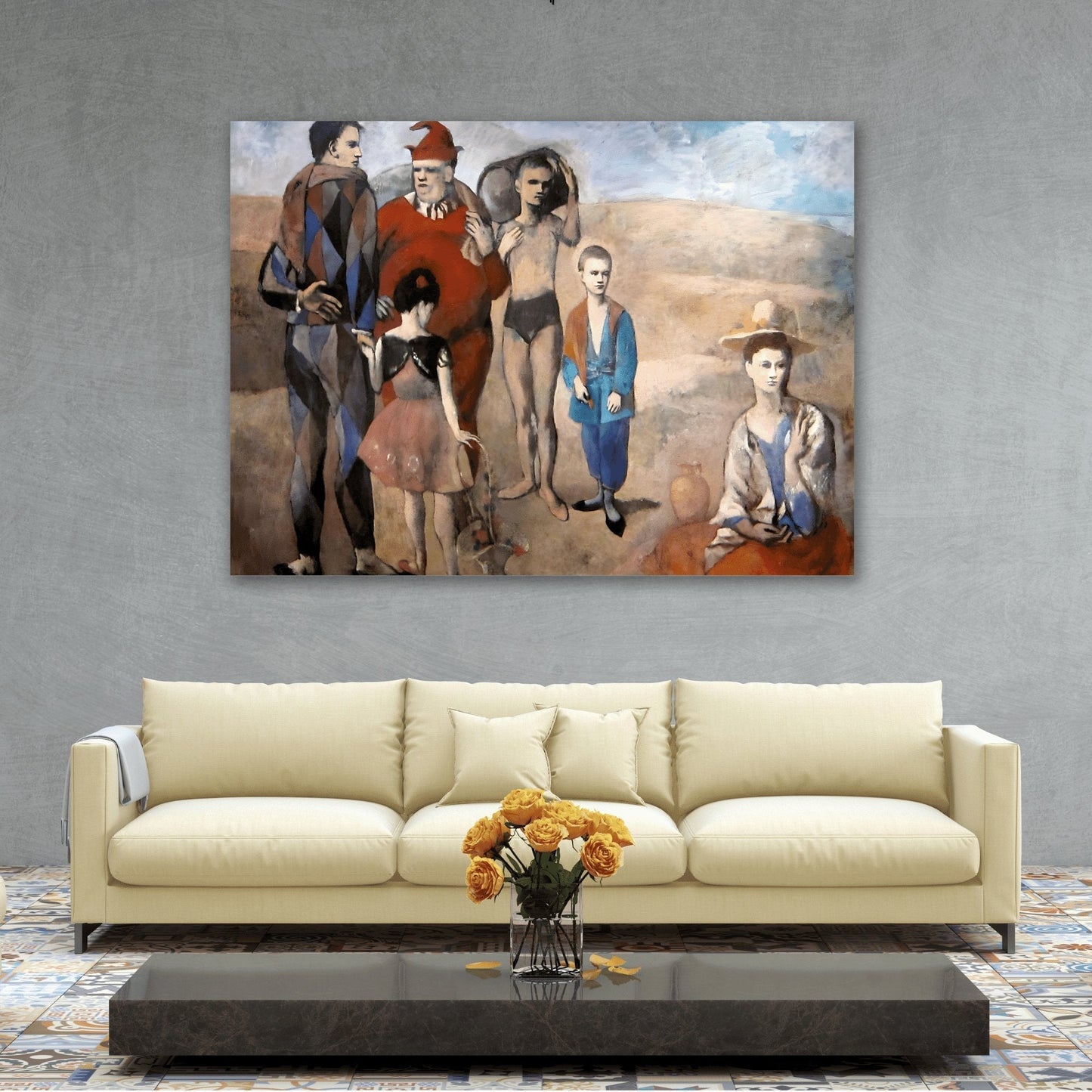 Pablo Picasso Family of Saltimbanques - Canvas Art Print