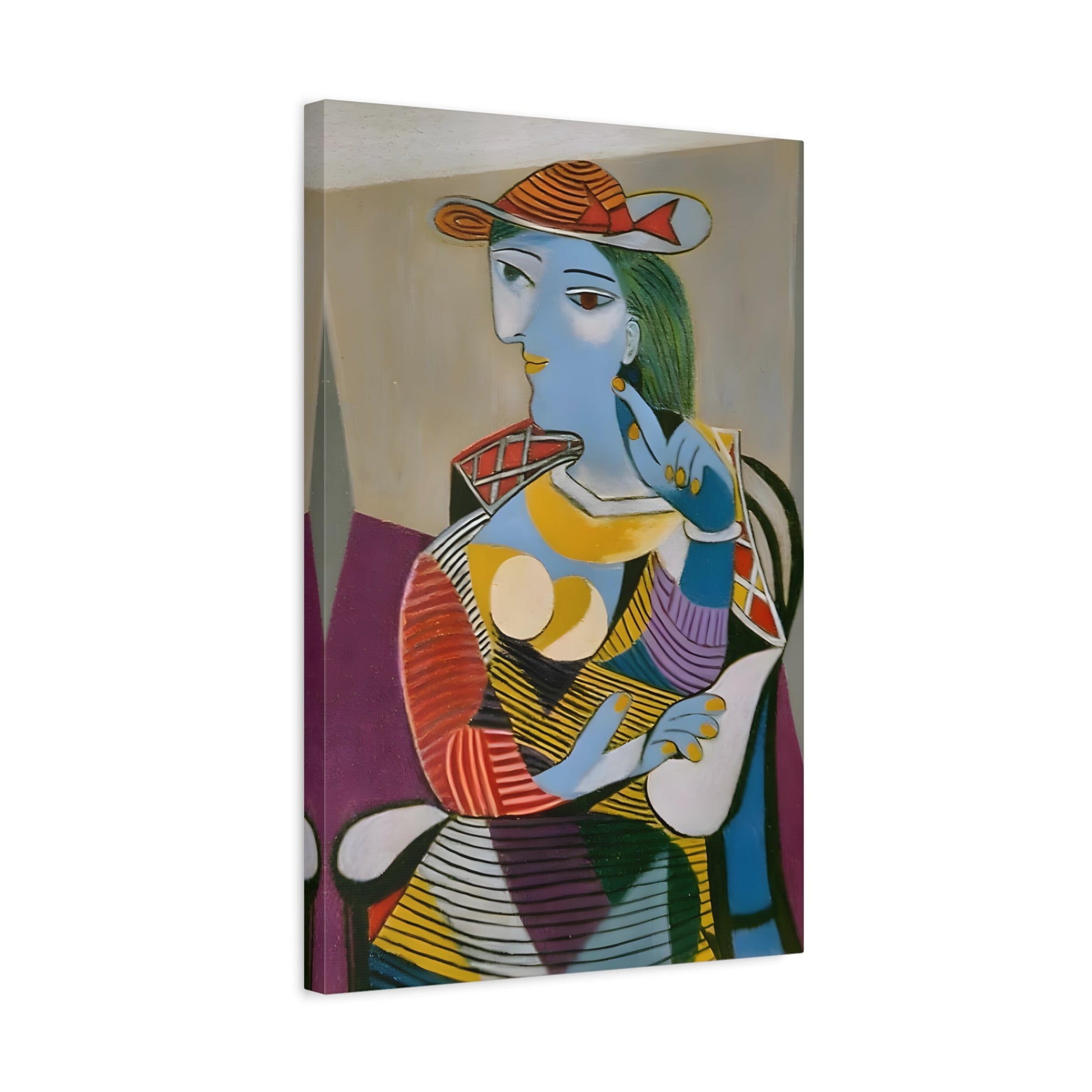 Pablo Ruiz Picasso Seated Woman - Canvas Wall Art Print - YesArtYes