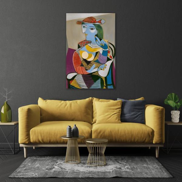 Pablo Ruiz Picasso Seated Woman - Canvas Wall Art Print - YesArtYes