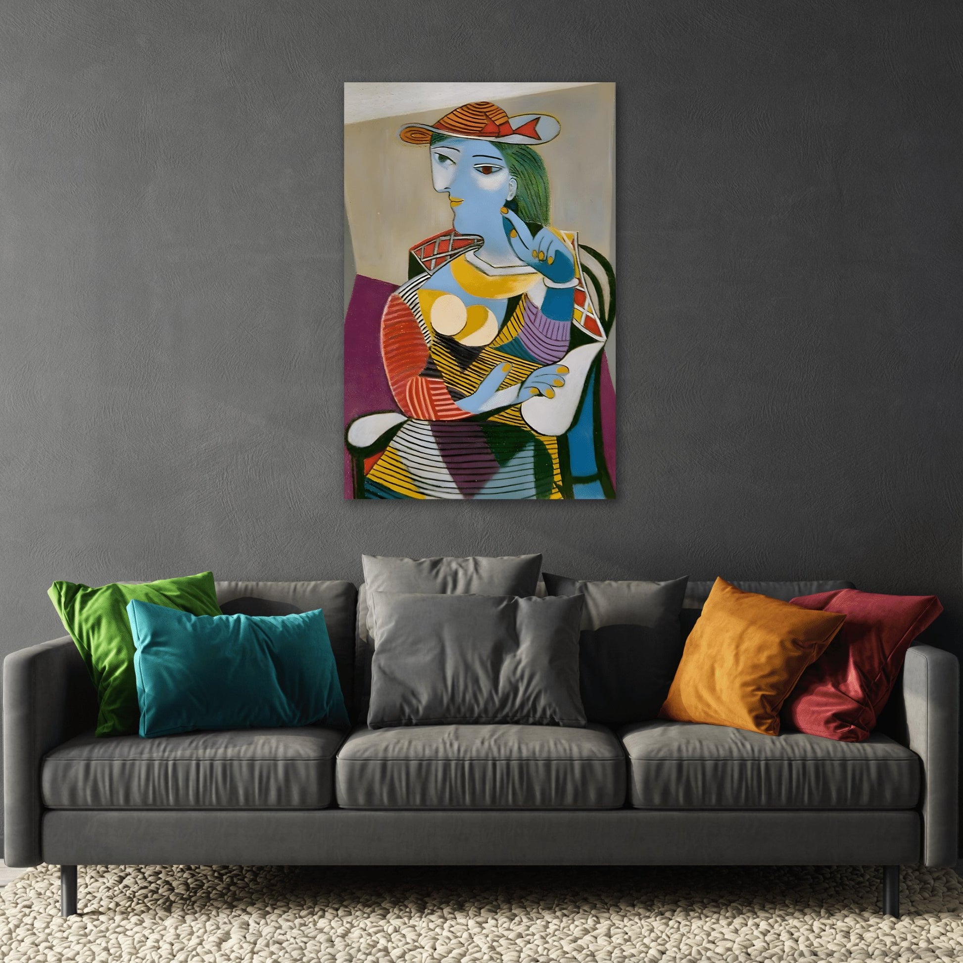 Pablo Ruiz Picasso Seated Woman - Canvas Wall Art Print Reproduction